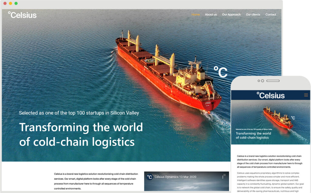 celsius-img logistics website