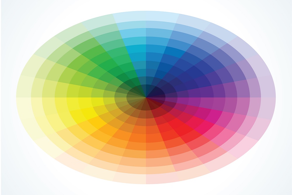 Different shades of Color of graphic designing