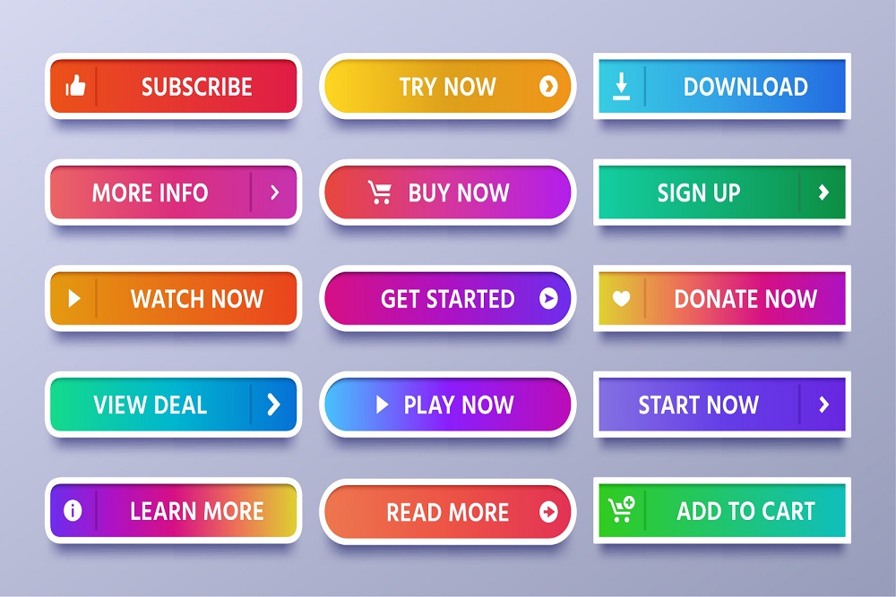 Different call to action buttons