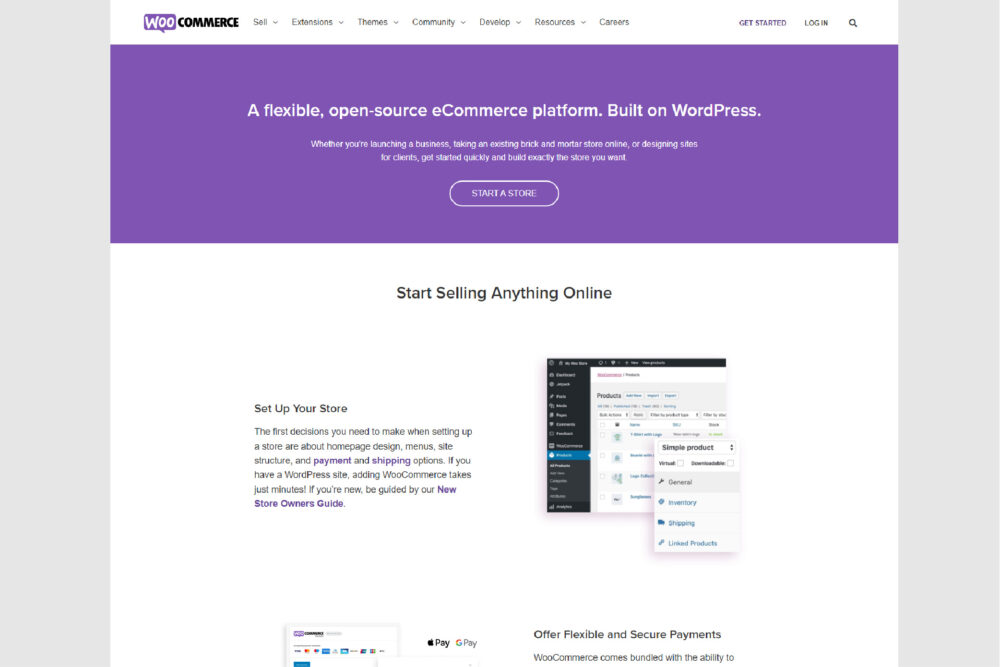 Webiste homepage